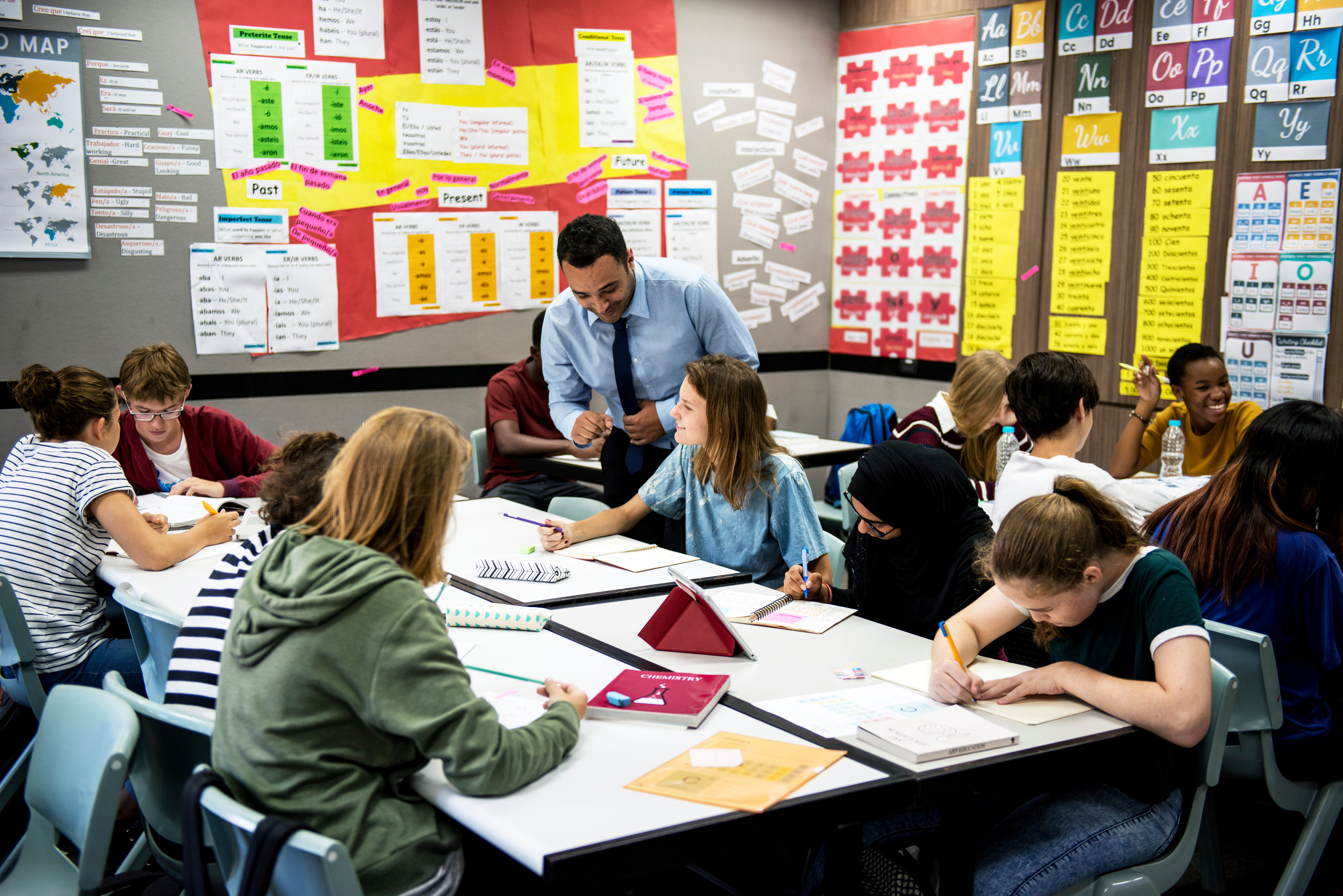 engaged teaching classroom